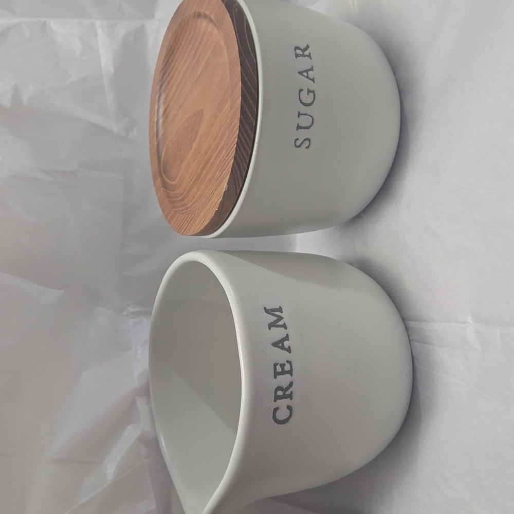 Hearth & Hand Cream and Sugar Set - White